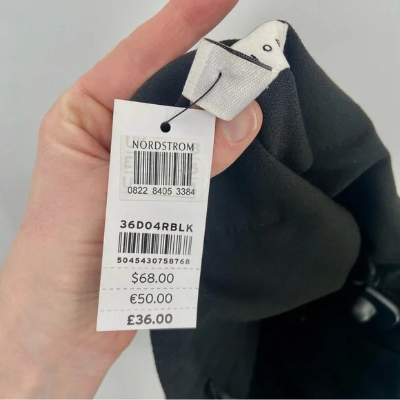 NWT Topshop Paperbag High Waist Black Career Trousers 4 - Picture 6 of 10